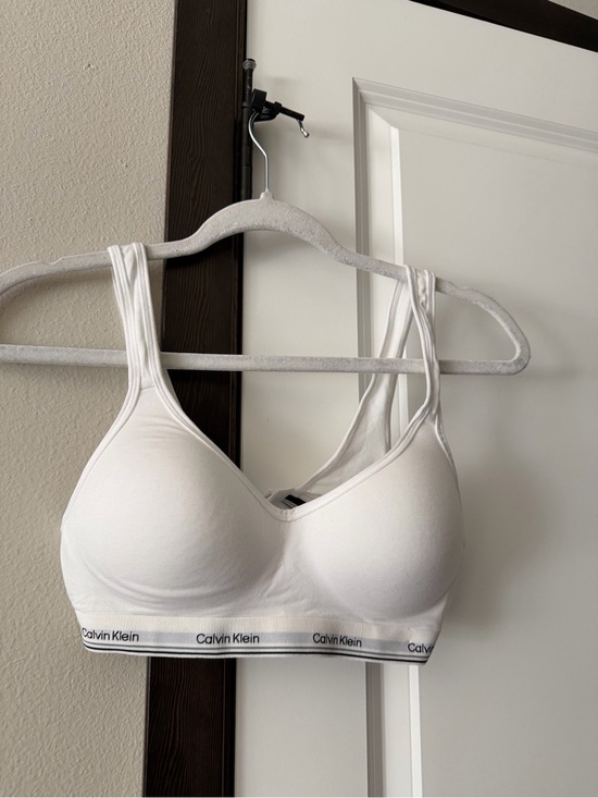 Calvin Klein Other - Calvin Klein White Wireless Logo Band Bralette